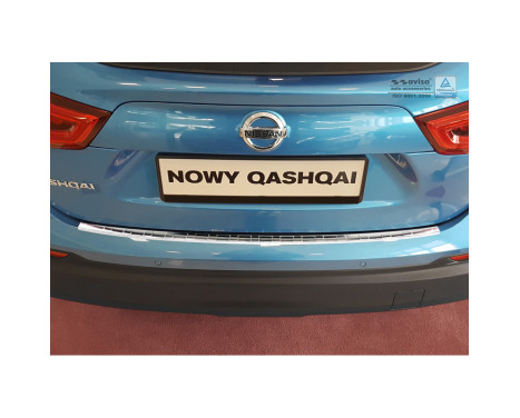 Stainless steel bumper protector suitable for Nissan Qashqai II Facelift 2017- 'Ribs', Image 2