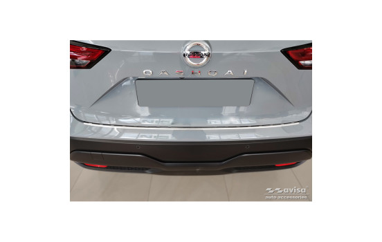 Stainless steel bumper protector suitable for Nissan Qashqai III 2021- 'Ribs', Image 3