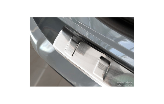 Stainless steel bumper protector suitable for Nissan Qashqai III 2021- 'Ribs', Image 4