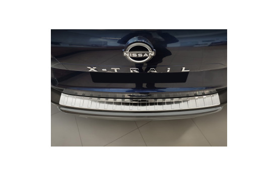 Stainless steel bumper protector suitable for Nissan X-Trail IV (T33) 2021- 'Ribs', Image 2