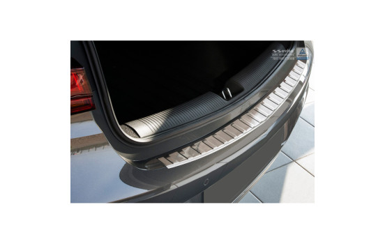 Stainless steel bumper protector suitable for Opel Astra K HB 5-door 2015- 'Ribs', Image 2