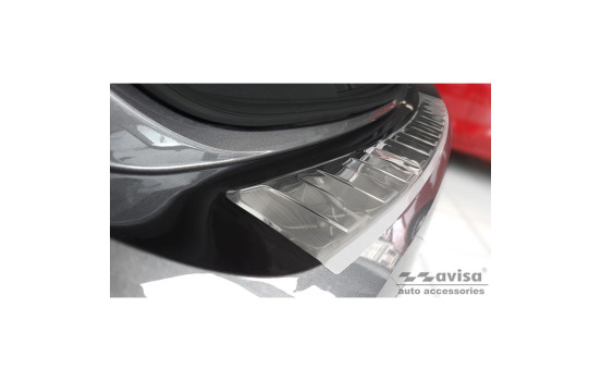 Stainless steel bumper protector suitable for Opel Corsa F Edition/Elegance HB 5-door 2019- 'Ribs', Image 2