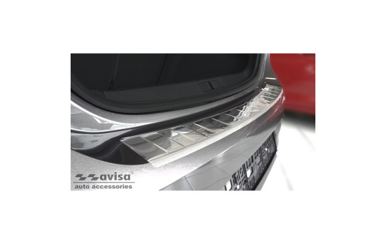 Stainless steel bumper protector suitable for Opel Corsa F Edition/Elegance HB 5-door 2019- 'Ribs', Image 4