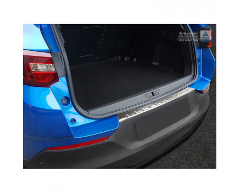 Stainless steel bumper protector suitable for Opel Grandland X 2017- 'Ribs'