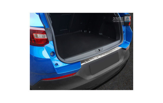 Stainless steel bumper protector suitable for Opel Grandland X 2017- 'Ribs'