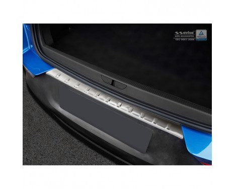 Stainless steel bumper protector suitable for Opel Grandland X 2017- 'Ribs', Image 2