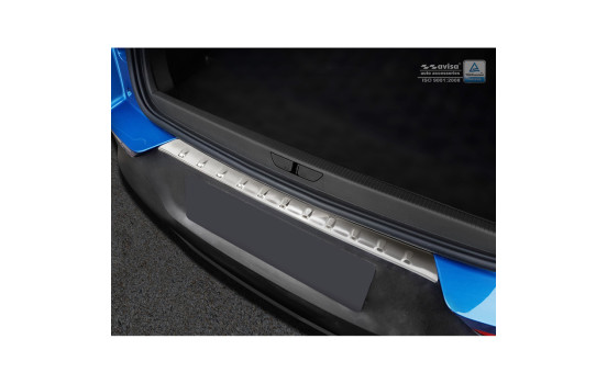 Stainless steel bumper protector suitable for Opel Grandland X 2017- 'Ribs', Image 2