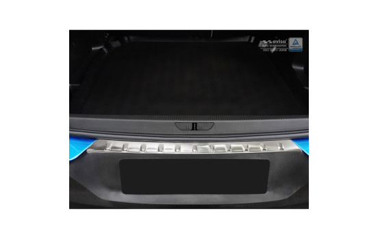 Stainless steel bumper protector suitable for Opel Grandland X 2017- 'Ribs', Image 3