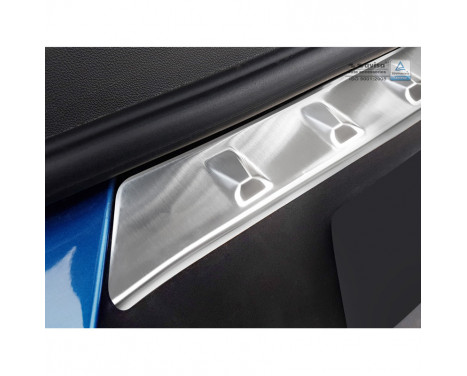 Stainless steel bumper protector suitable for Opel Grandland X 2017- 'Ribs', Image 4