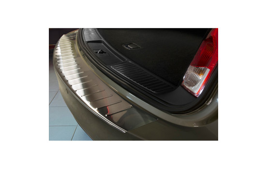 Stainless steel bumper protector suitable for Opel Insignia Sportstourer 2008- 'Ribs'