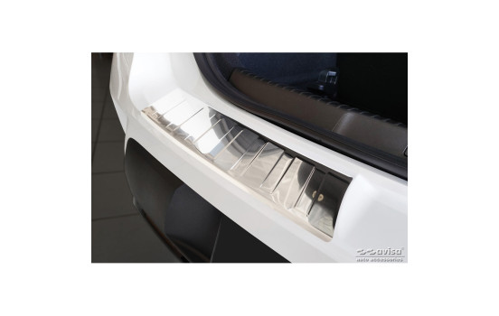 Stainless steel bumper protector suitable for Opel Mokka 2020- 'Ribs' (2-piece), Image 3