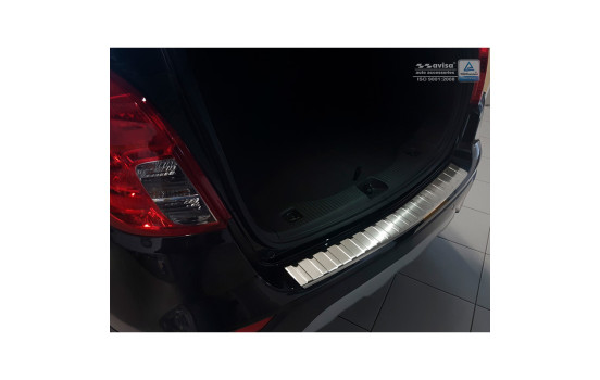 Stainless steel bumper protector suitable for Opel Mokka X 2016- 'Ribs'