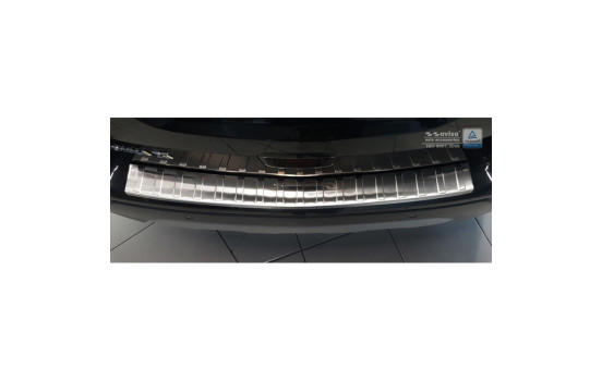 Stainless steel bumper protector suitable for Opel Mokka X 2016- 'Ribs', Image 2