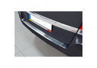 Stainless steel bumper protector suitable for Opel Zafira B 2010-2012 'Ribs'