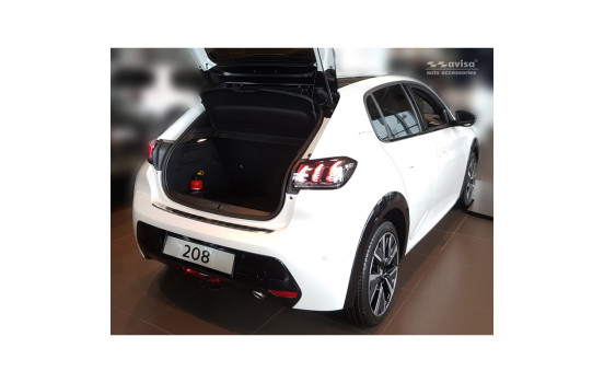 Stainless steel bumper protector suitable for Peugeot 208 II HB 5-door 2019- 'Ribs', Image 4