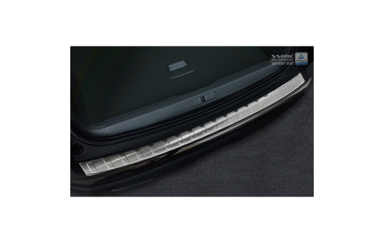 Stainless steel bumper protector suitable for Peugeot 3008 II 2016- 'Ribs'