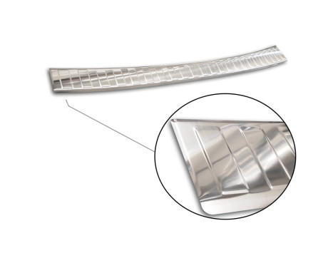 Stainless steel bumper protector suitable for Peugeot 308 II SW 2013-2017 & Facelift 2017- 'Ribs', Image 5