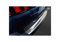 Stainless steel bumper protector suitable for Peugeot 5008 II 2017- 'Ribs'