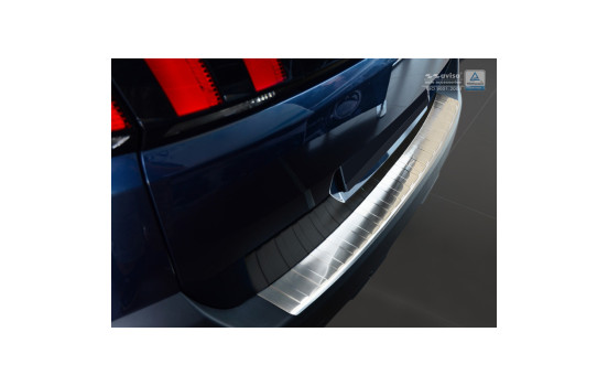 Stainless steel bumper protector suitable for Peugeot 5008 II 2017- 'Ribs'