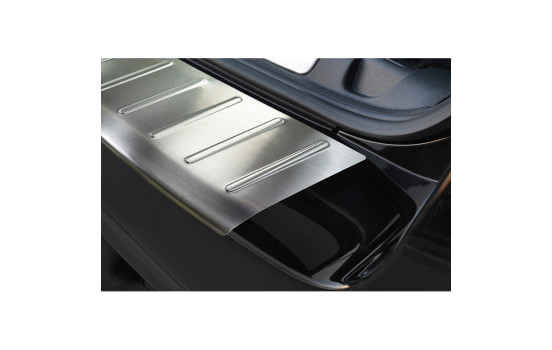 Stainless steel bumper protector suitable for Peugeot 508SW 2011- 'Ribs', Image 2