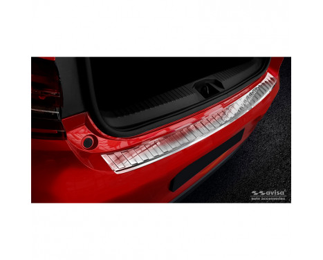 Stainless steel bumper protector suitable for Renault Clio E HB 5-door 2019- 'Ribs'