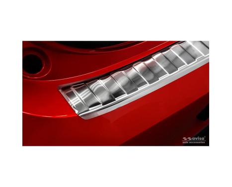 Stainless steel bumper protector suitable for Renault Clio E HB 5-door 2019- 'Ribs', Image 3