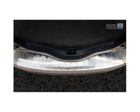 Stainless steel bumper protector suitable for Renault Grand Scenic IV 2016- 'Ribs', Image 2
