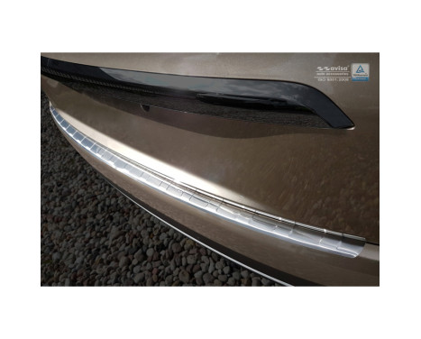 Stainless steel bumper protector suitable for Renault Grand Scenic IV 2016- 'Ribs', Image 4