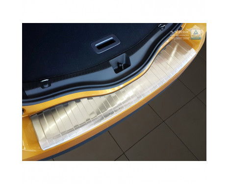 Stainless steel bumper protector suitable for Renault Scenic IV 2016- 'Ribs'