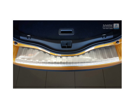 Stainless steel bumper protector suitable for Renault Scenic IV 2016- 'Ribs', Image 3