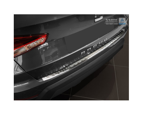 Stainless steel bumper protector suitable for Seat Arona 2017- 'Ribs', Image 2