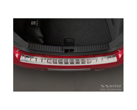 Stainless steel bumper protector suitable for Seat Ibiza 6F Facelift 2021- 'Ribs', Image 5