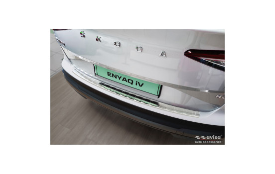 Stainless steel bumper protector suitable for Skoda Enyaq iV 2020- 'Ribs'