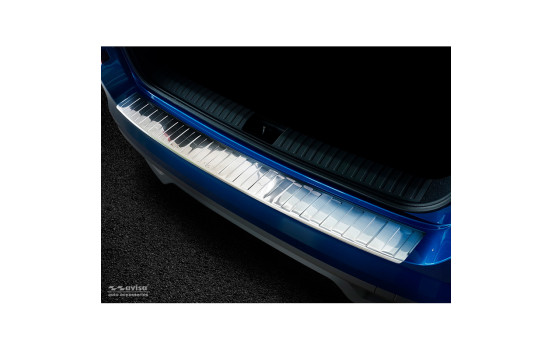 Stainless steel bumper protector suitable for Skoda Kamiq 2019- 'Ribs'