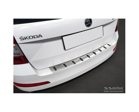 Stainless steel bumper protector suitable for Skoda Octavia III Combi 2013-2017 'STRONG EDITION'