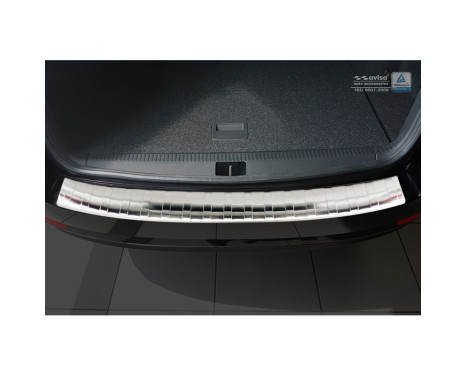Stainless steel bumper protector suitable for Skoda Octavia III Kombi Facelift 2017- 'Ribs', Image 3