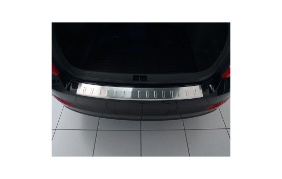 Stainless steel bumper protector suitable for Skoda Octavia III sedan 2013- 'Ribs'