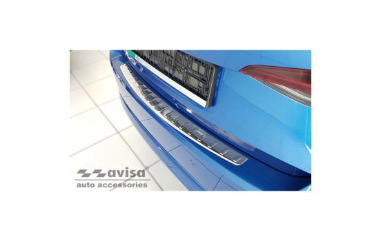 Stainless steel bumper protector suitable for Skoda Octavia IV Liftback 2020- 'Ribs'