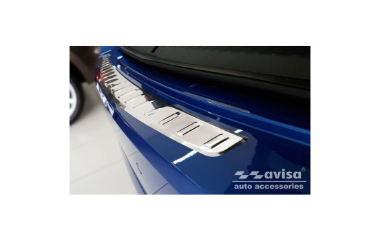 Stainless steel bumper protector suitable for Skoda Octavia IV Liftback 2020- 'Ribs', Image 2