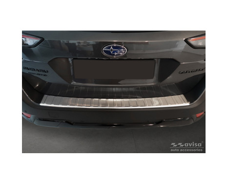 Stainless steel bumper protector suitable for Subaru Outback (BT) 2020- 'Ribs', Image 2