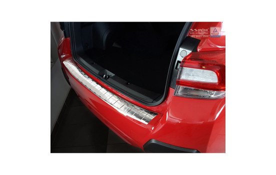 Stainless steel bumper protector suitable for Subaru XV II 2017- 'Ribs', Image 2