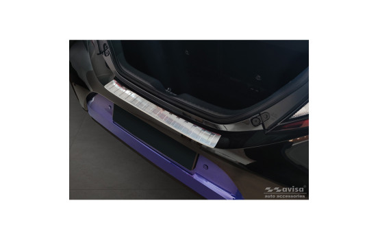 Stainless steel bumper protector suitable for Toyota Aygo X 2022- 'Ribs', Image 3