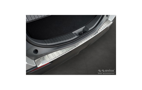 Stainless steel bumper protector suitable for Toyota bZ4X 2021- 'Ribs'