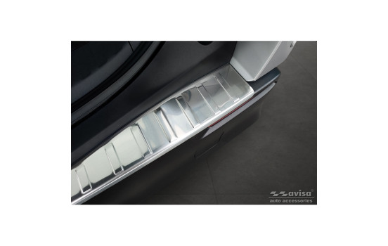 Stainless steel bumper protector suitable for Toyota bZ4X 2021- 'Ribs', Image 3