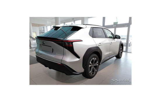 Stainless steel bumper protector suitable for Toyota bZ4X 2021- 'Ribs', Image 5