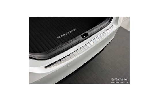 Stainless steel bumper protector suitable for Toyota Camry Hybrid (V7) 2017-2021 & FL 2021- 'Ribs'