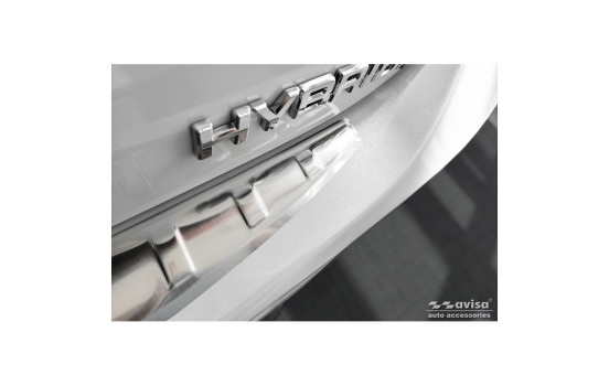 Stainless steel bumper protector suitable for Toyota Camry Hybrid (V7) 2017-2021 & FL 2021- 'Ribs', Image 3
