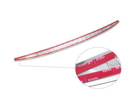 Stainless steel bumper protector suitable for Toyota Camry Hybrid (V7) 2017-2021 & FL 2021- 'Ribs', Image 5