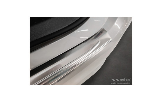 Stainless steel bumper protector suitable for Toyota Corolla XII Sedan 2019-, Image 4