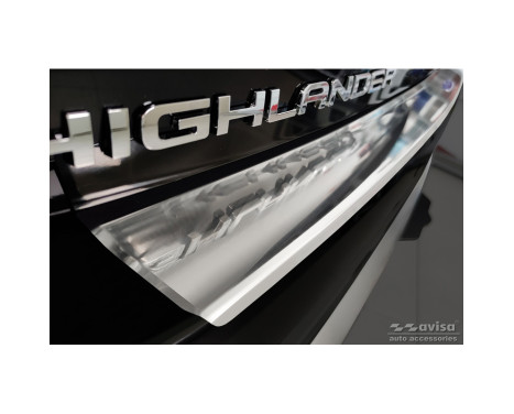 Stainless steel bumper protector suitable for Toyota Highlander (XU70) 2020- 'Hybrid', Image 4
